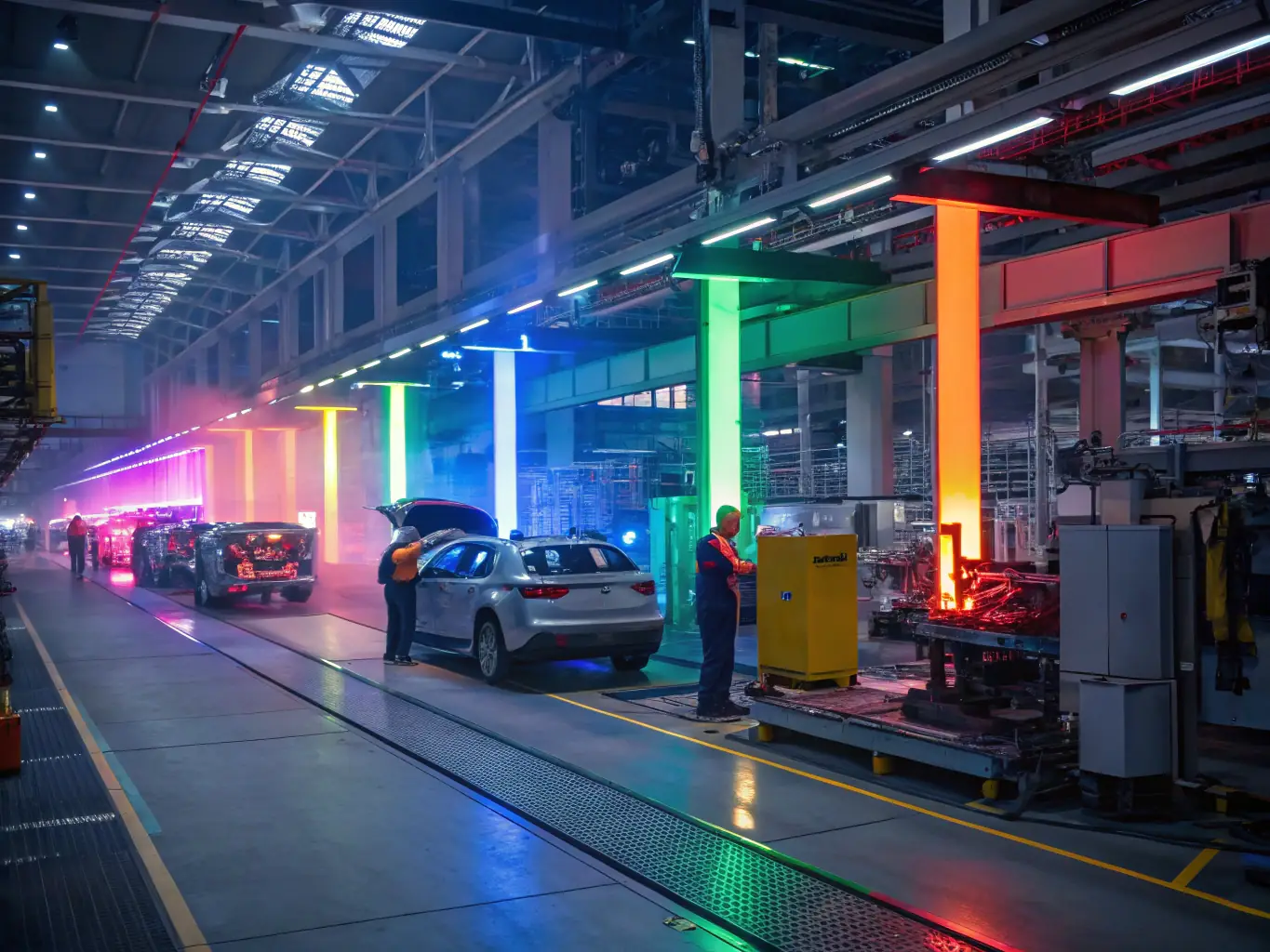 An image showcasing a modern vape manufacturing facility with advanced equipment and quality control processes, emphasizing the direct factory access benefit.